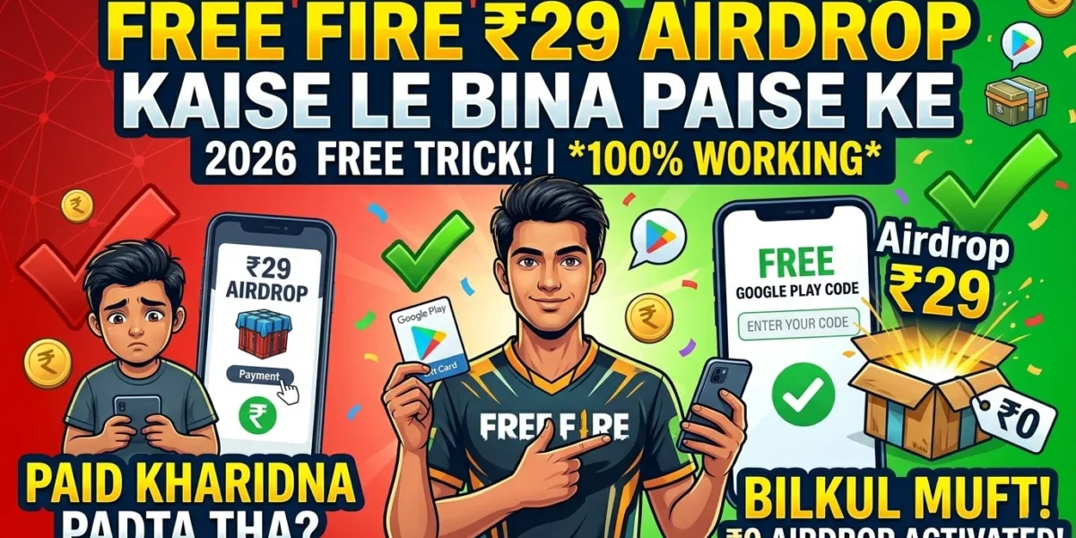 Free Fire ₹29 Airdrop Kaise Le Bina Paise Ke | Free Trick