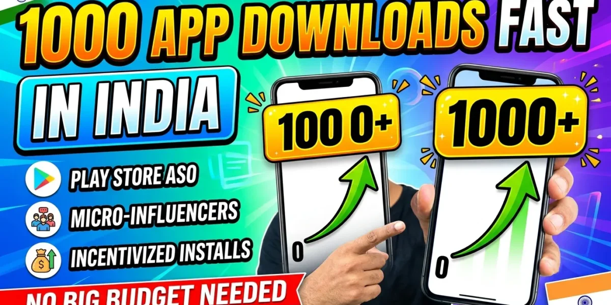 How to Get 1000 App Downloads Fast in India