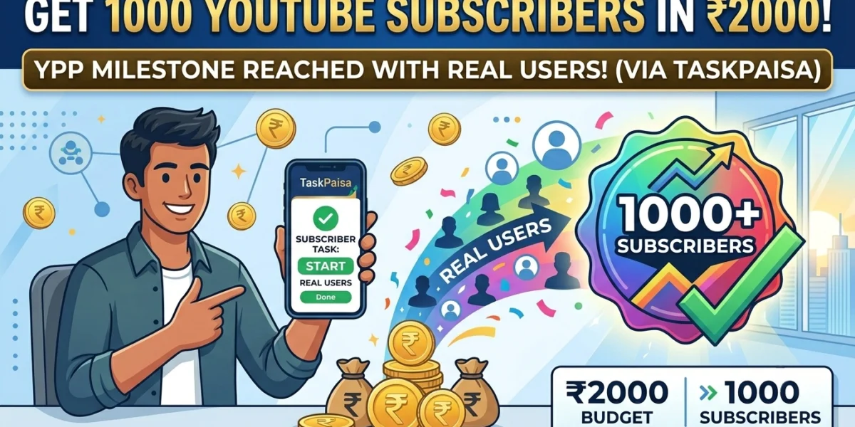 Get 1000 YouTube Subscribers in ₹2000: The Real, Budget-Friendly Way