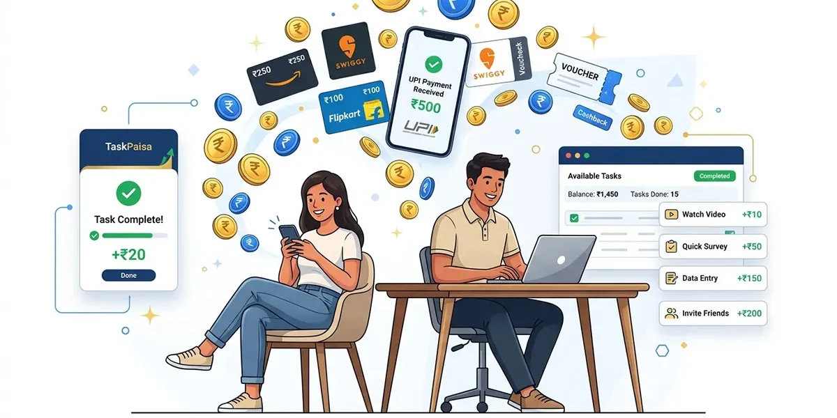 Online Paise Kaise Kamaye Ghar Baithe – 5 Real Ways Bina Investment Ke
