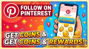 follow on pintrest and get coins