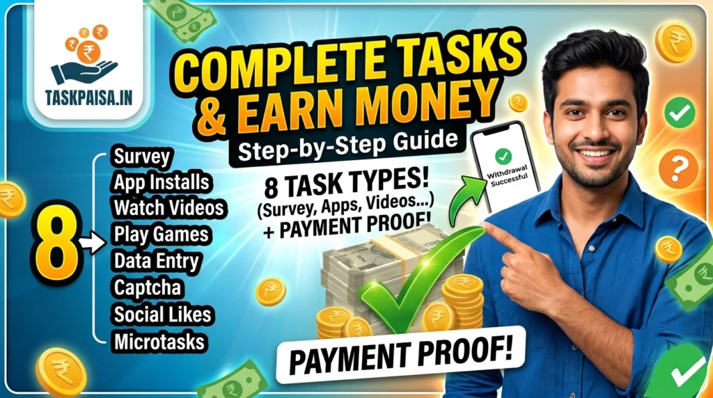 complete task and earn money