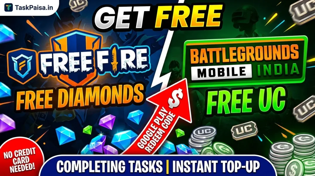 Free Fire Diamonds Free & BGMI UC Free