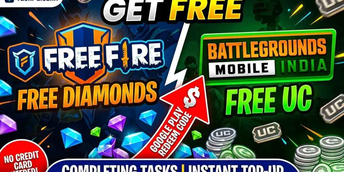 Free Fire Diamonds Free & BGMI UC Free