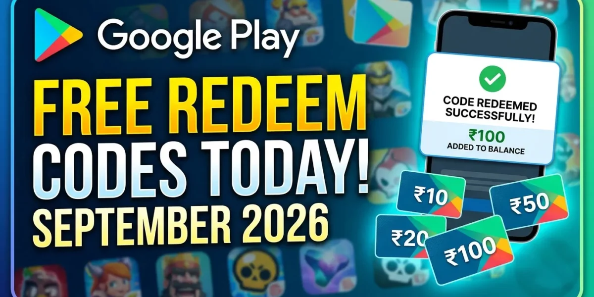 Free Google Play Redeem Code Today: How to Get ₹10 to ₹100 Codes Instantly