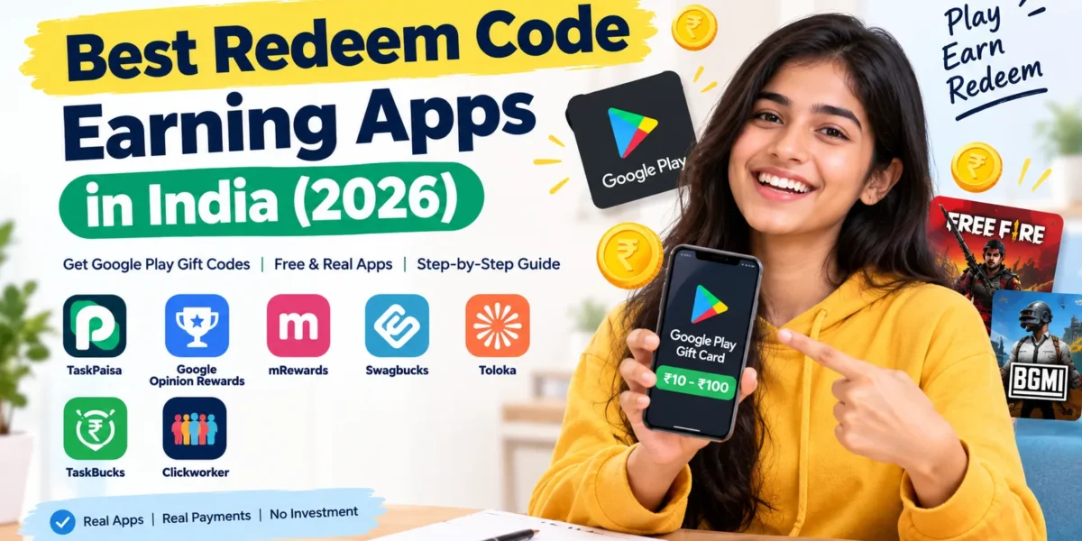 Best Redeem Code Earning App in India