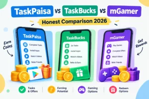 TaskPaisa vs TaskBucks vs mGamer — Kaunsa Best Hai?