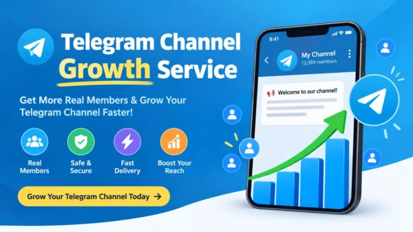 Telegram Channel Growth Service Banner